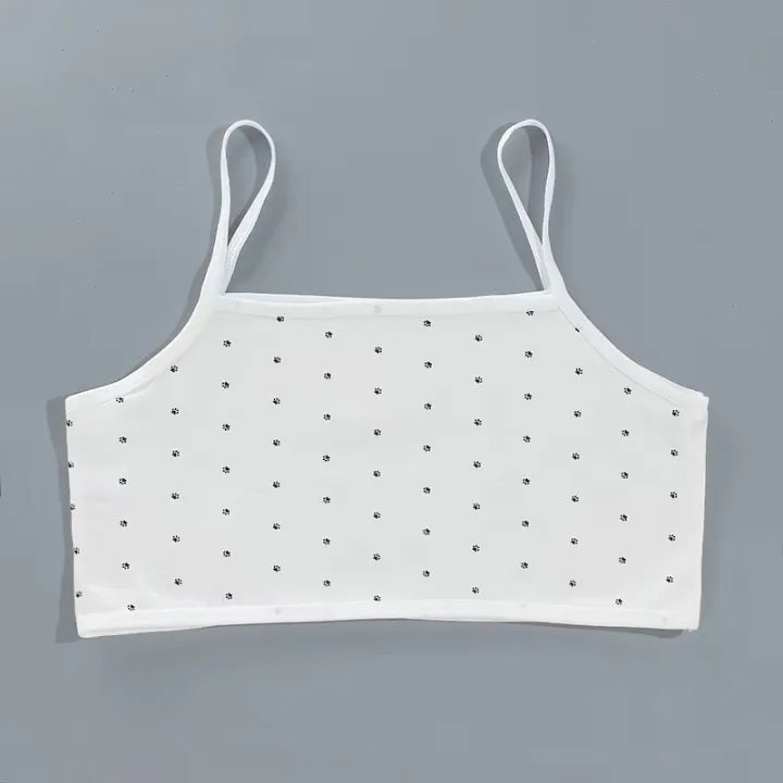 Click4she Teenager Bra for Girls 8-14 Years with Flat teen bra Coverage Underwear for Girls Comfortable Stretchy Cotton bra