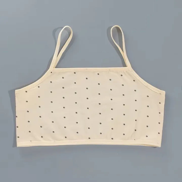 Click4she Teenager Bra for Girls 8-14 Years with Flat teen bra Coverage Underwear for Girls Comfortable Stretchy Cotton bra