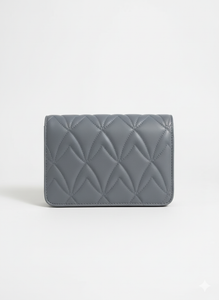 Slate Elegance Quilted Mini Crossbody