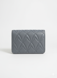 Slate Elegance Quilted Mini Crossbody