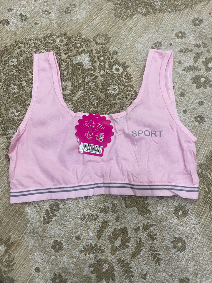 Beauty Fit Teen Girls Sports, Training, Running & Yoga Seamless Tank Top Soft Smooth Biddi Bra Free Size