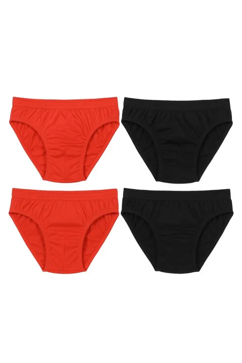 Pack of4 Briefs Panties - Cotton Ease