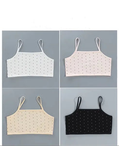 Click4she Teenager Bra for Girls 8-14 Years with Flat teen bra Coverage Underwear for Girls Comfortable Stretchy Cotton bra