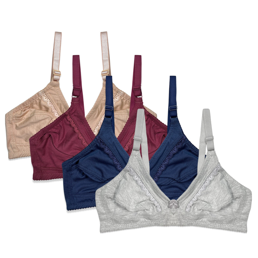 Pack of 4 - Soft Support Bras